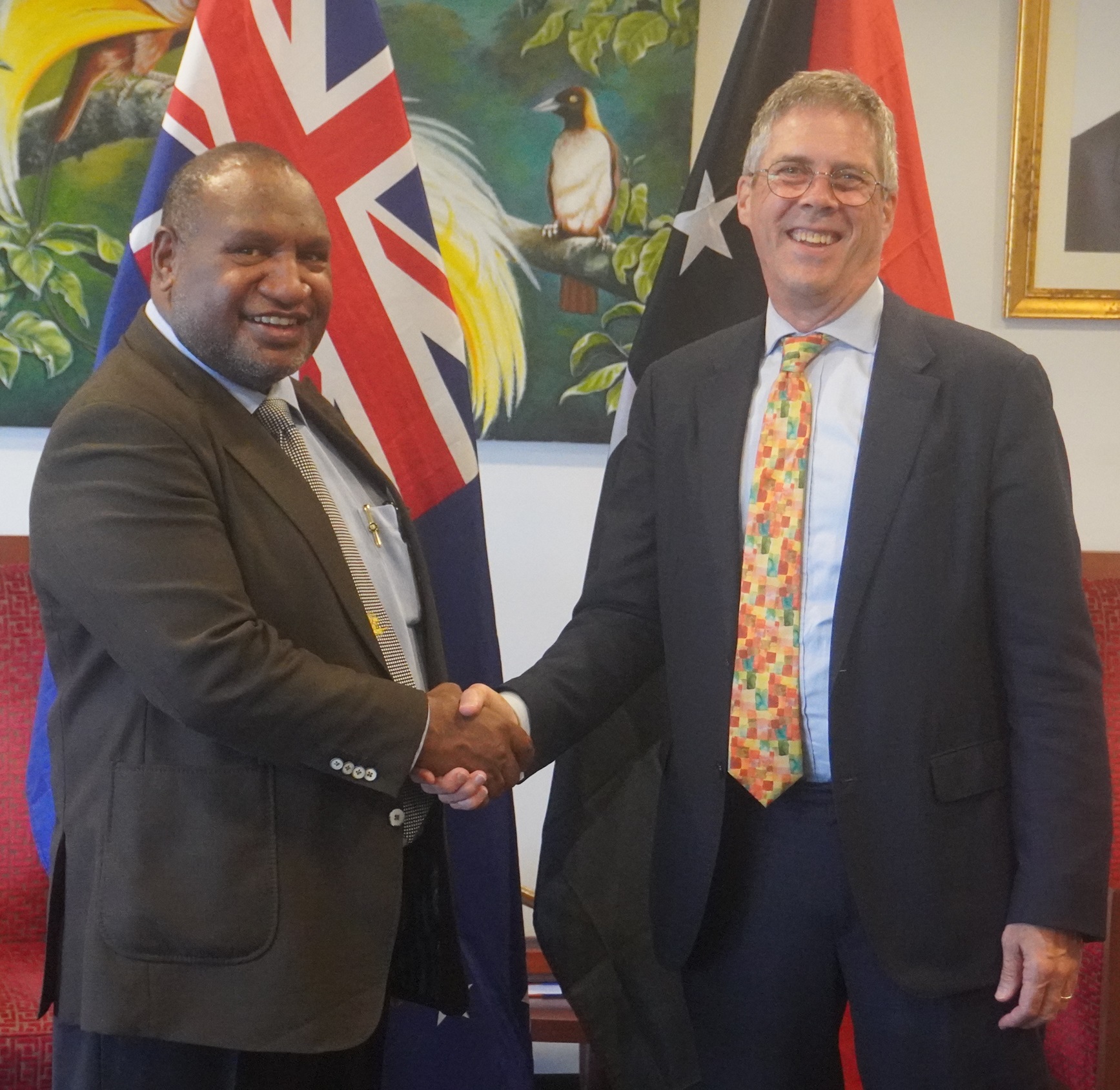 Prime Minister James Marape Commends Outgoing Australian High